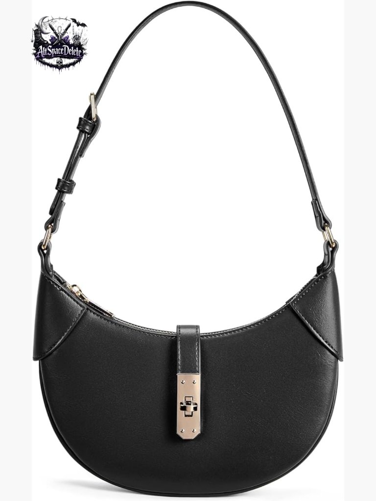 Small Vegan Leather Shoulder Bag Hobo Purse Adjustable Strap